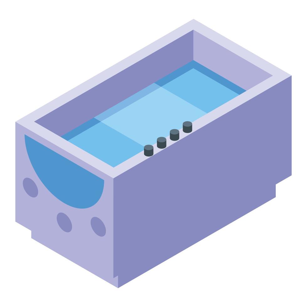Bubble dog bath icon isometric vector. Spa pet vector