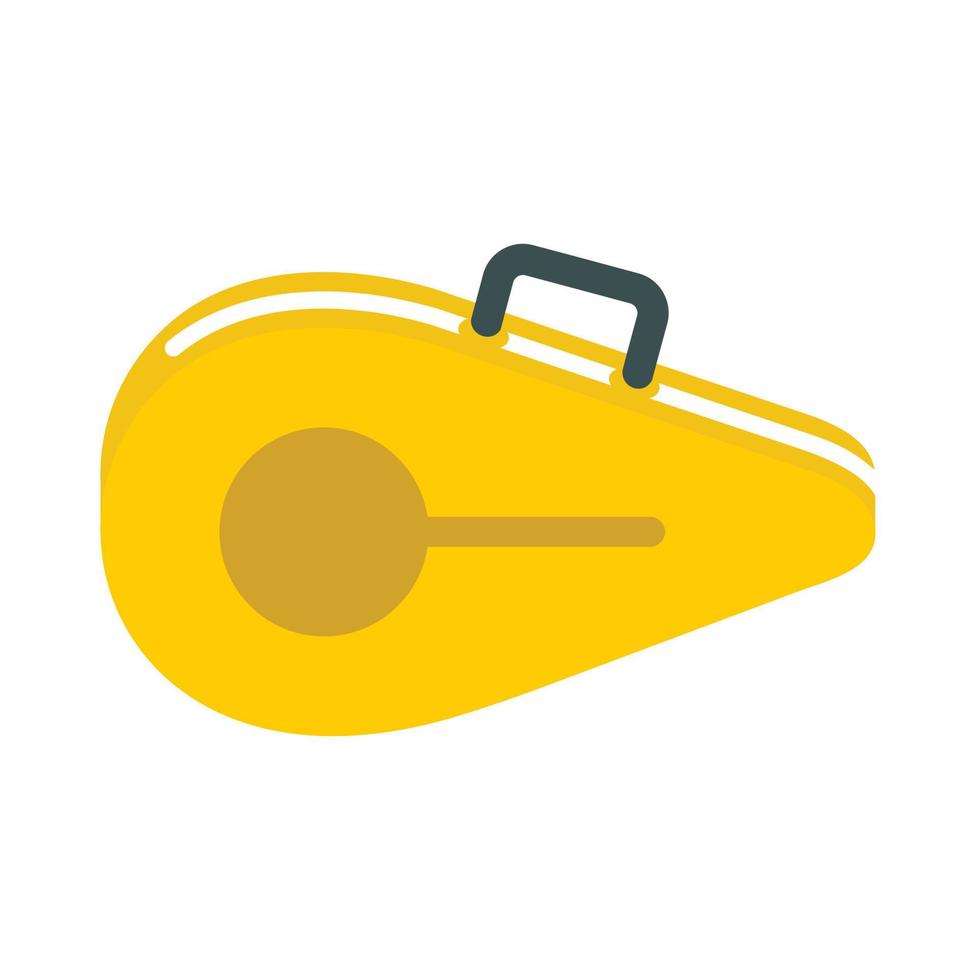 Tennis bag icon, flat style vector