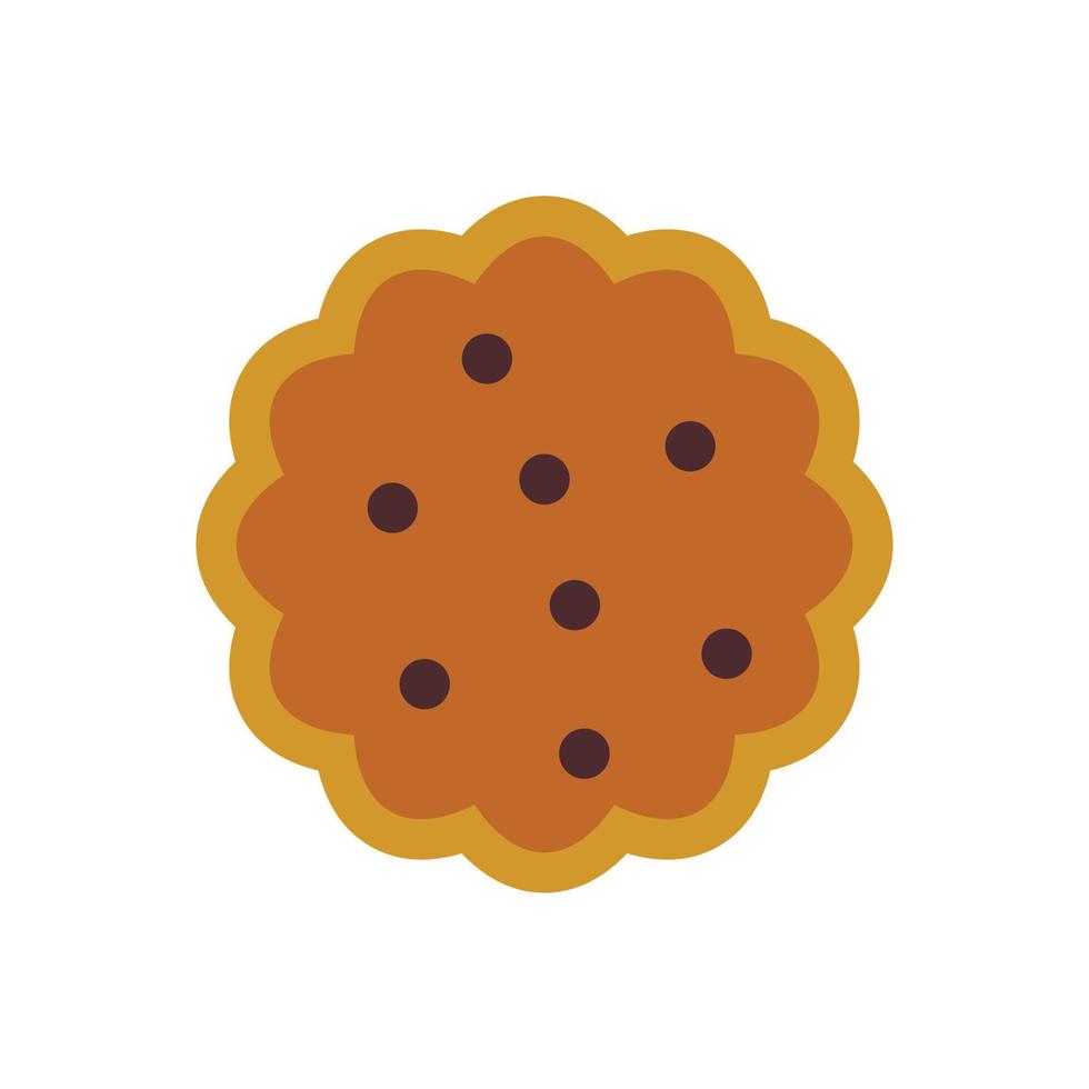 icono de galletas, estilo plano vector