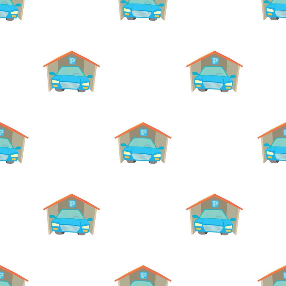 Garage pattern seamless vector