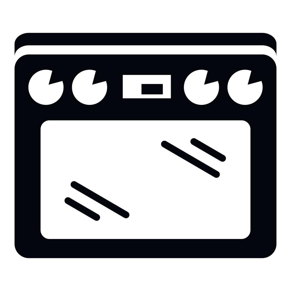 Cooker icon, simple style vector