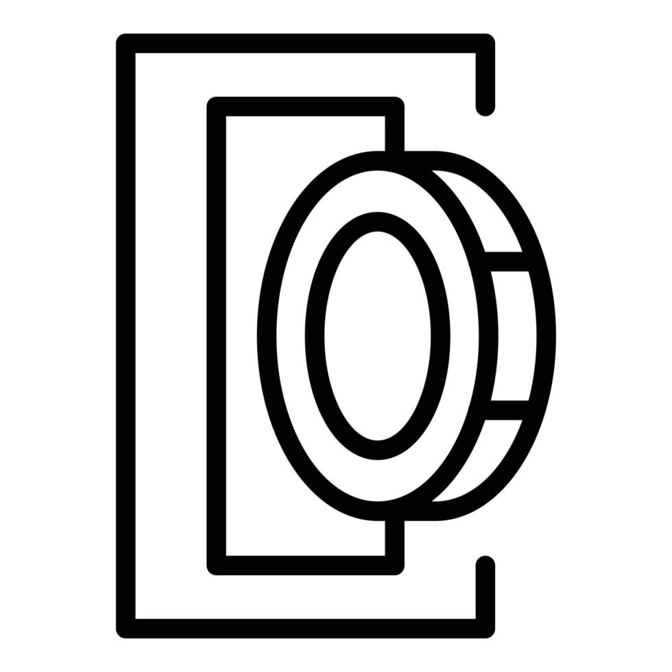 Coin money transfer icon outline vector. Send payment vector