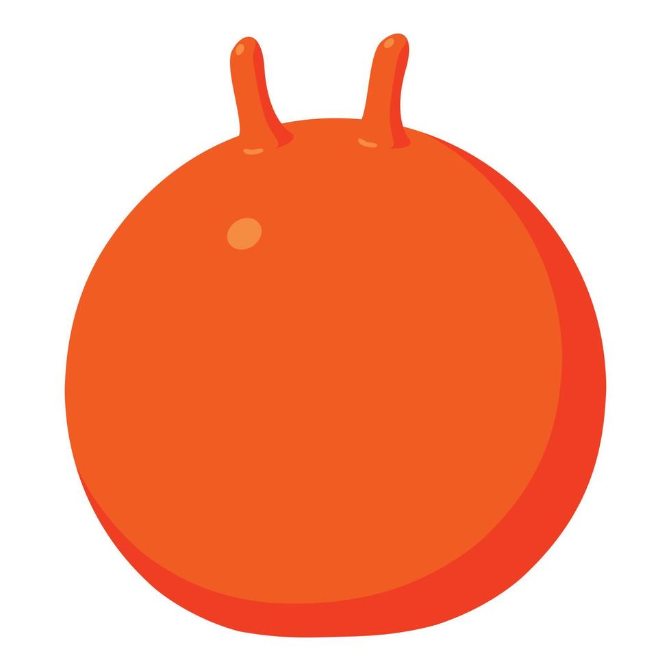 Fitball icon, cartoon style vector
