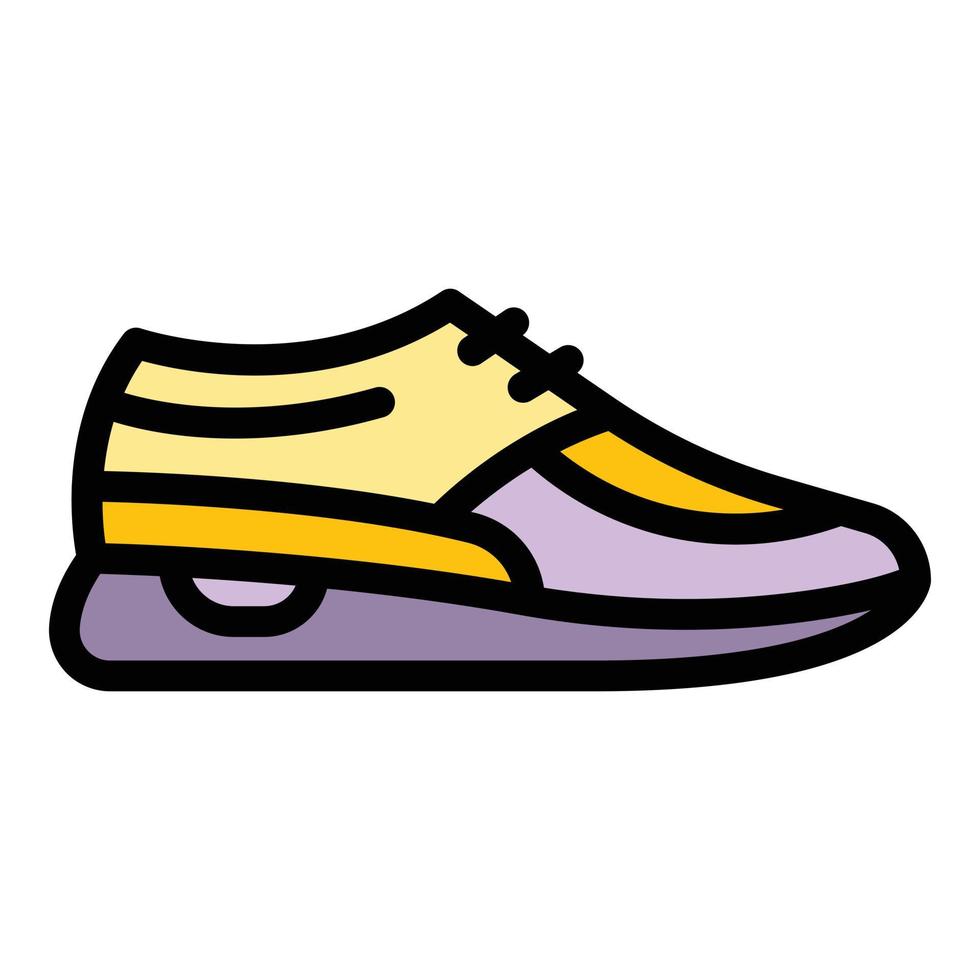 New sneakers icon color outline vector