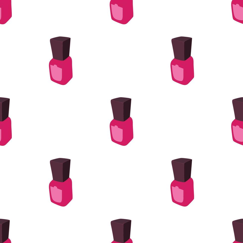 Purple nail polish bottle pattern seamless vector