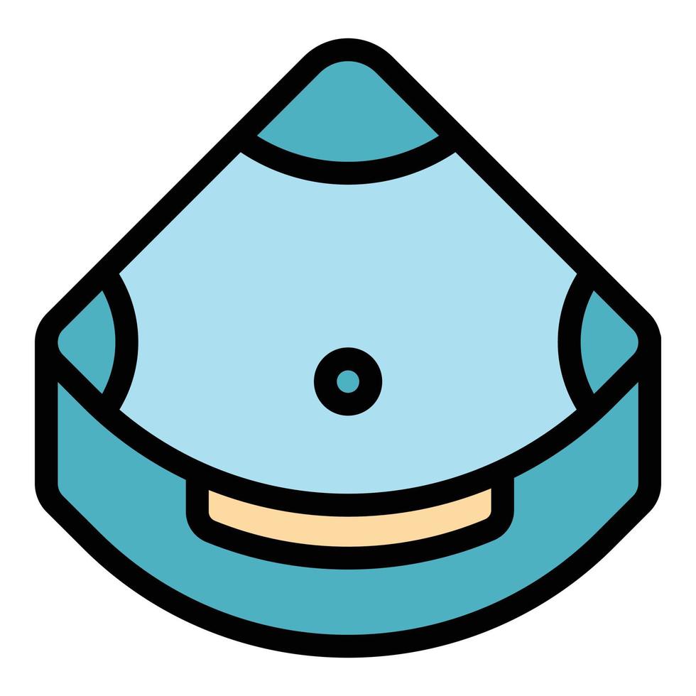 Jacuzzi tub icon color outline vector