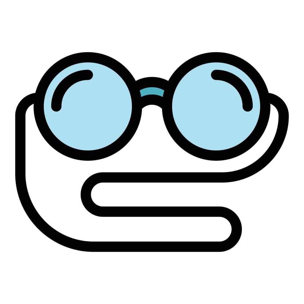 Glasses for senior man icon color outline vector