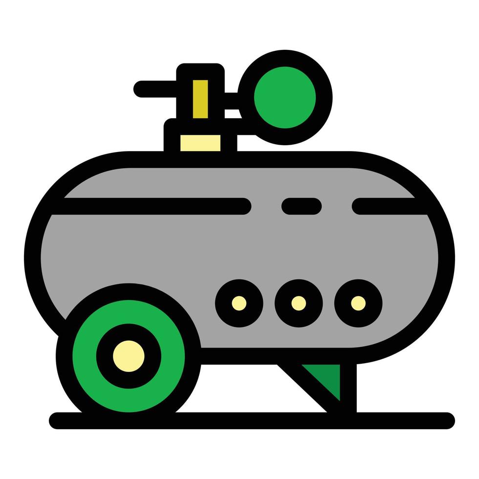 Instrument air compressor icon color outline vector