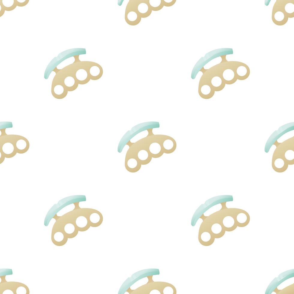 Brass knuckles pattern seamless vector