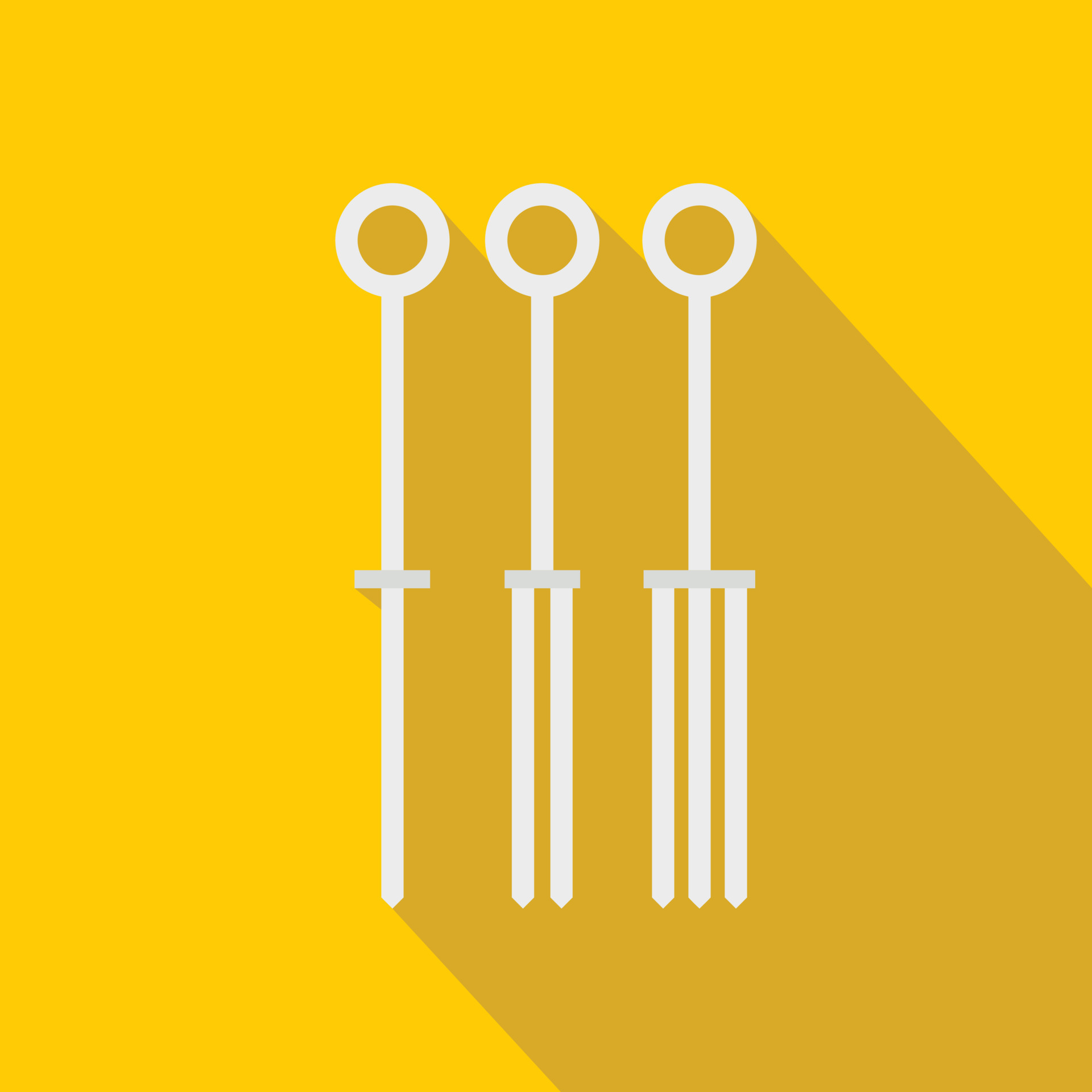 Tattoo needles icon, flat style 15041136 Vector Art at Vecteezy