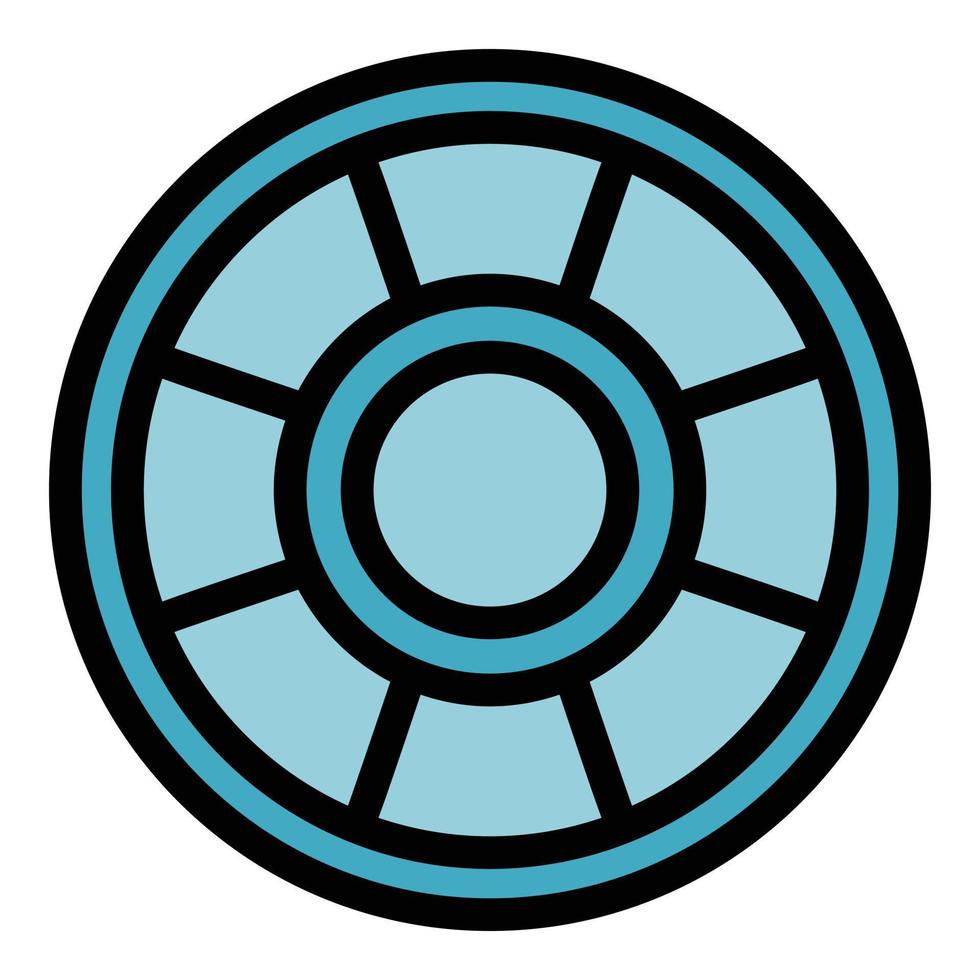 Toy ring icon color outline vector