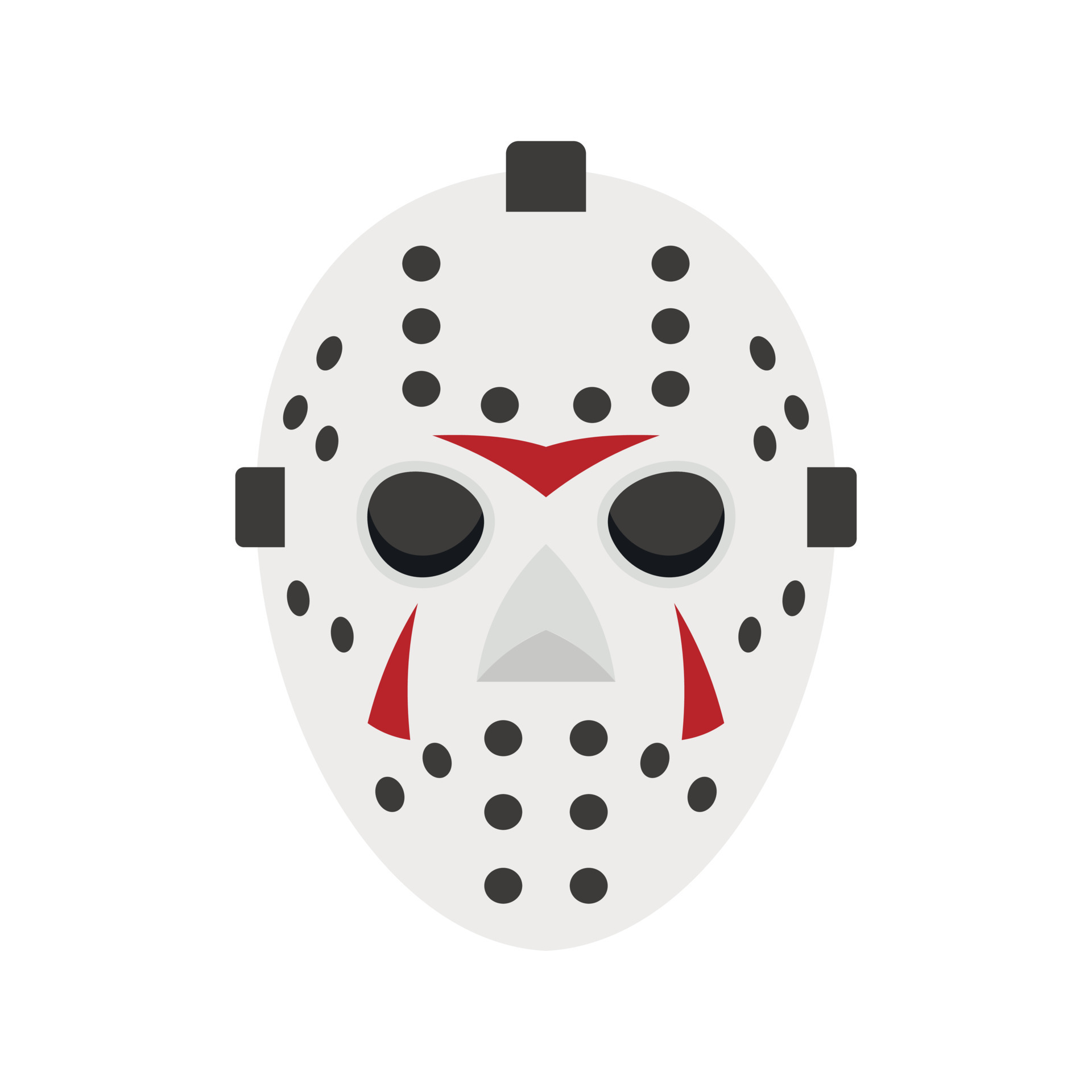 Hockey mask icon, flat style 15041341 Vector Art at Vecteezy