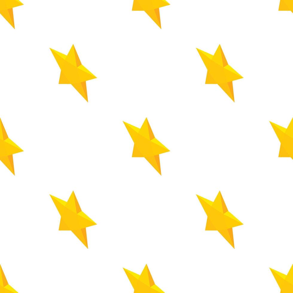 Yellow star pattern seamless vector