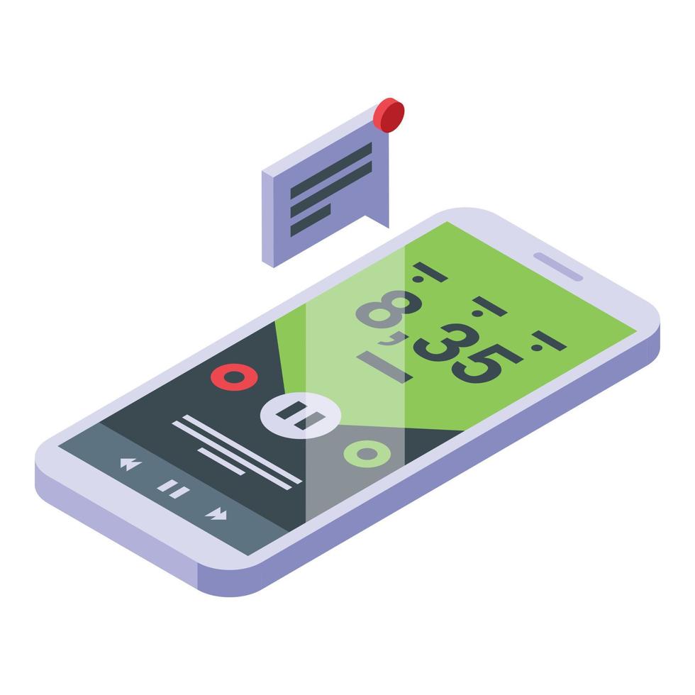 Runner app phone icon isometric vector. Health fitness vector