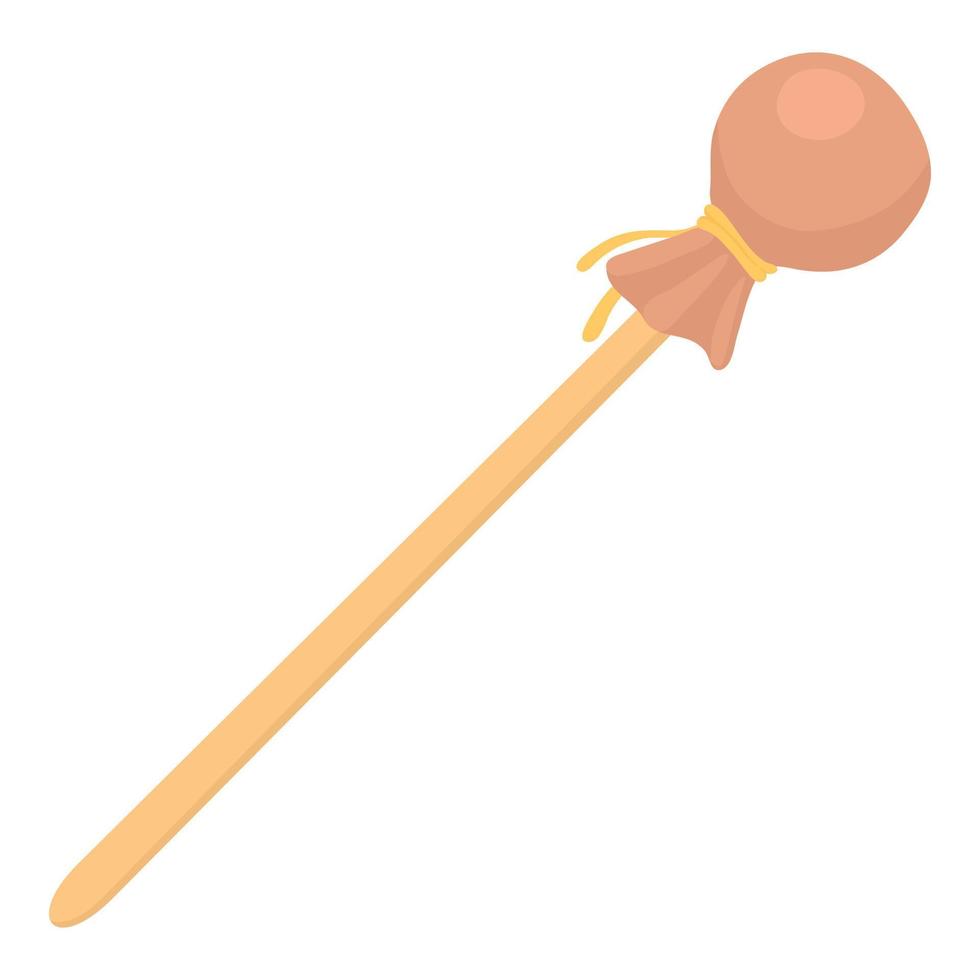 Maulstick icon, cartoon style vector