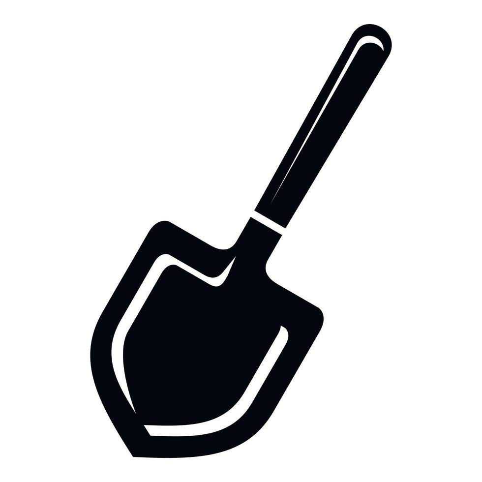 Farmer spade icon, simple style vector