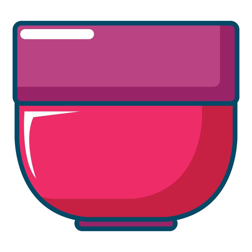 Bowl icon, cartoon style vector