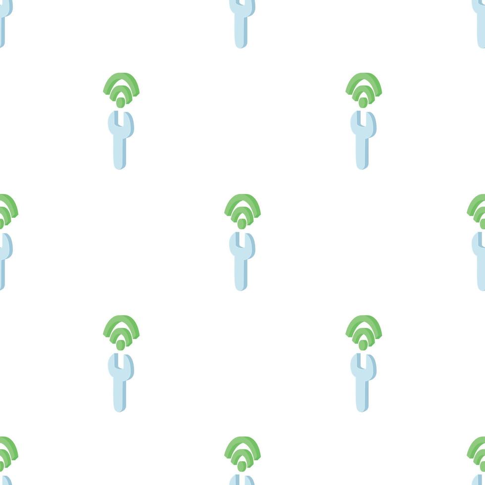 Configuring Wi-Fi pattern seamless vector