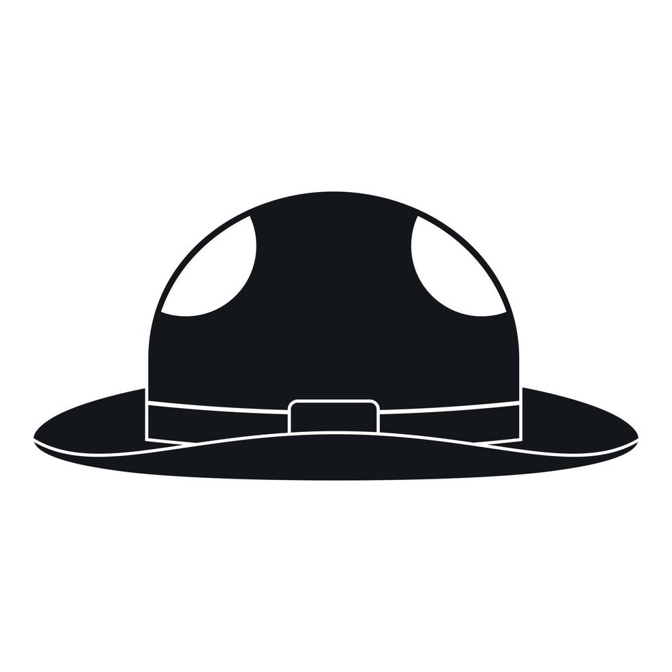 icono de sombrero de verano, estilo simple vector