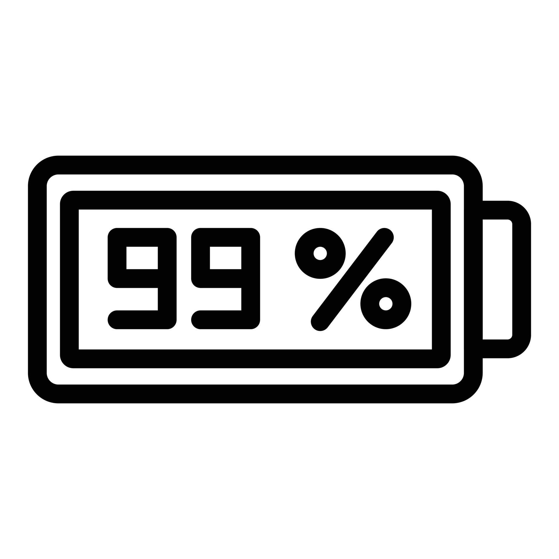 Phone battery icon outline vector. Energy charge 15041696 Vector Art at