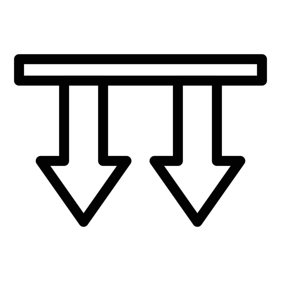Duration pictogram icon outline vector. Time clock vector