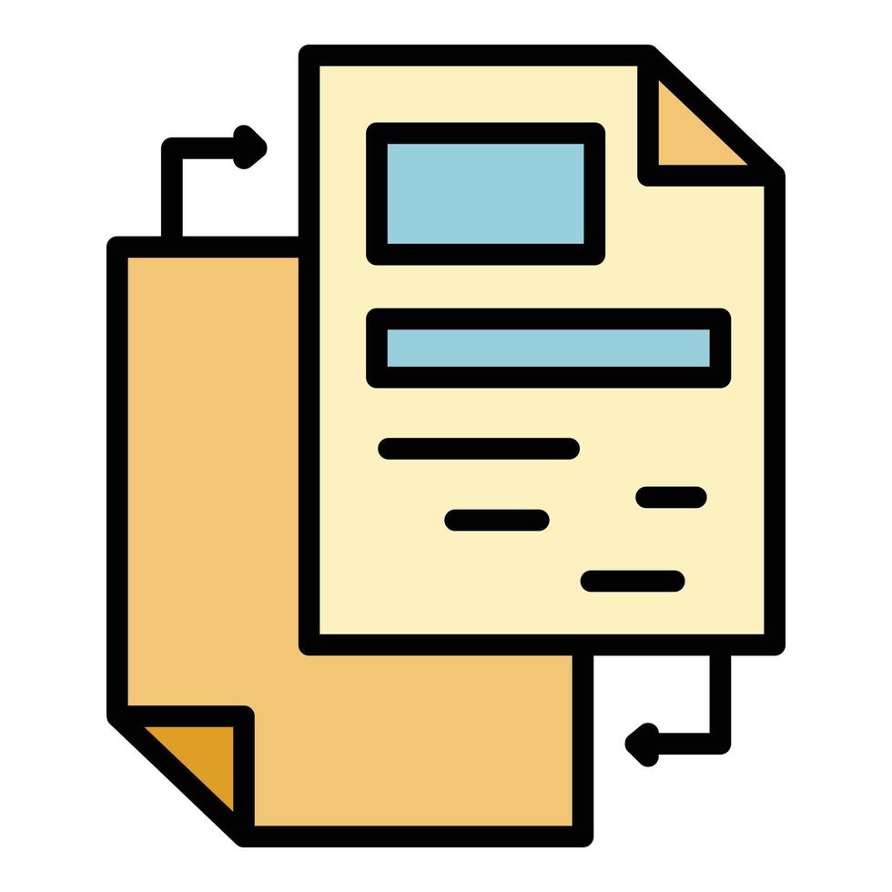 Change report icon color outline vector