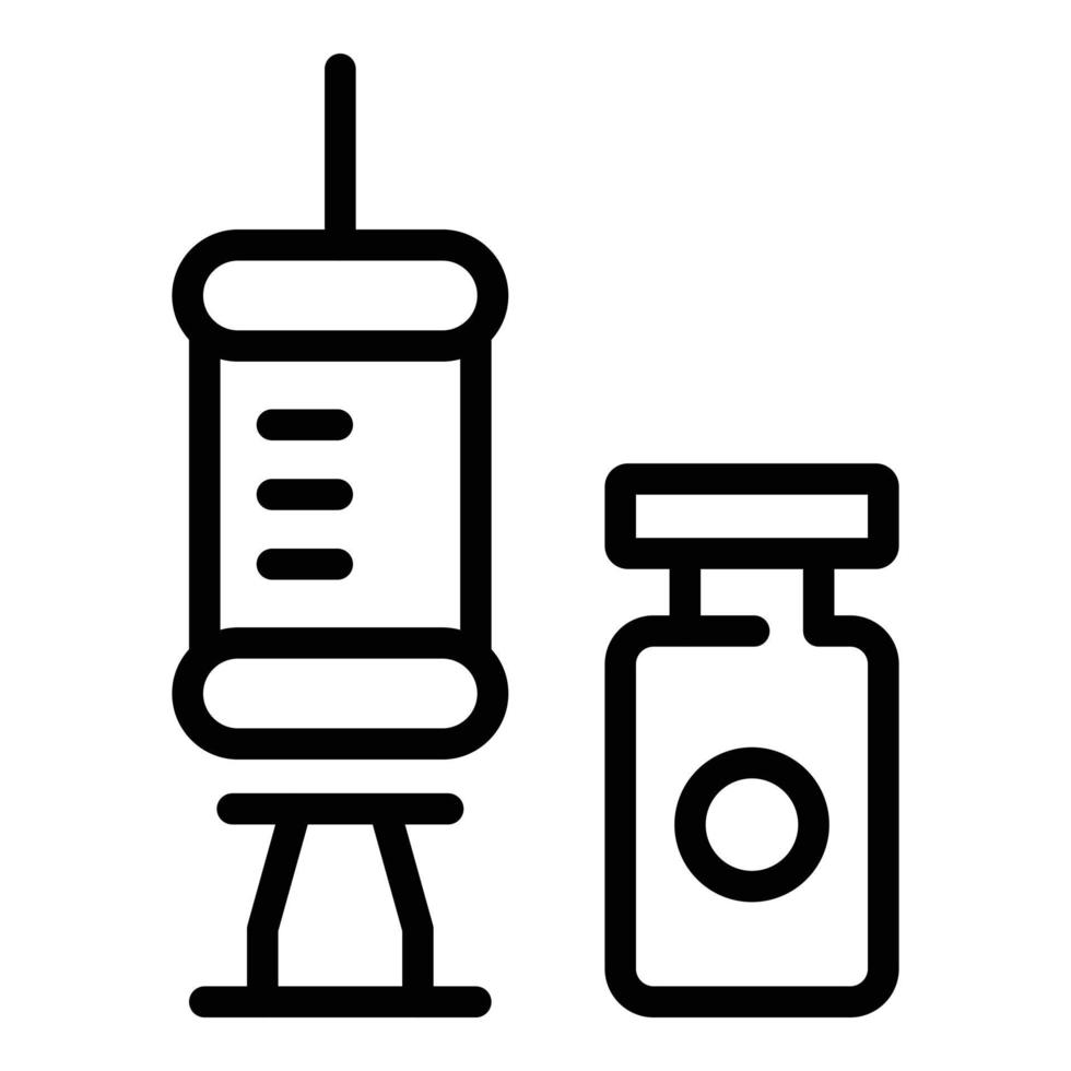 Fertility syringe icon outline vector. Woman health vector