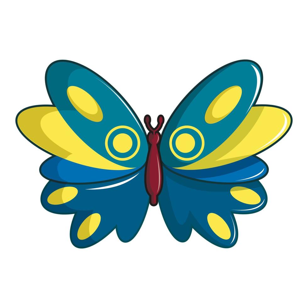 Butterfly papilio zagreus icon, cartoon style vector