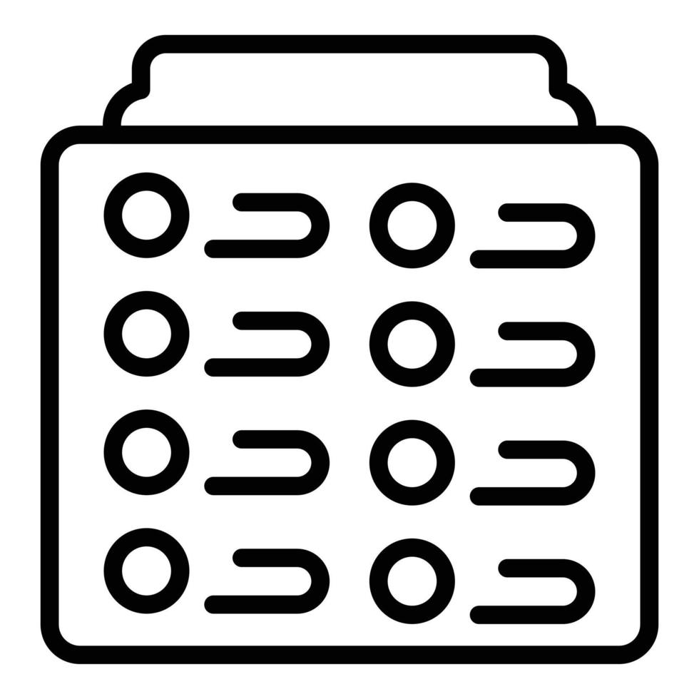 Train track icon outline vector. Road rail vector