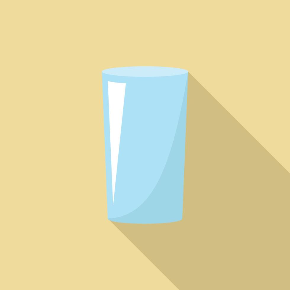 Glass icon, flat style vector