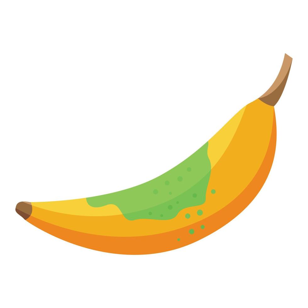 Contaminated banana icon isometric vector. Food bacteria vector