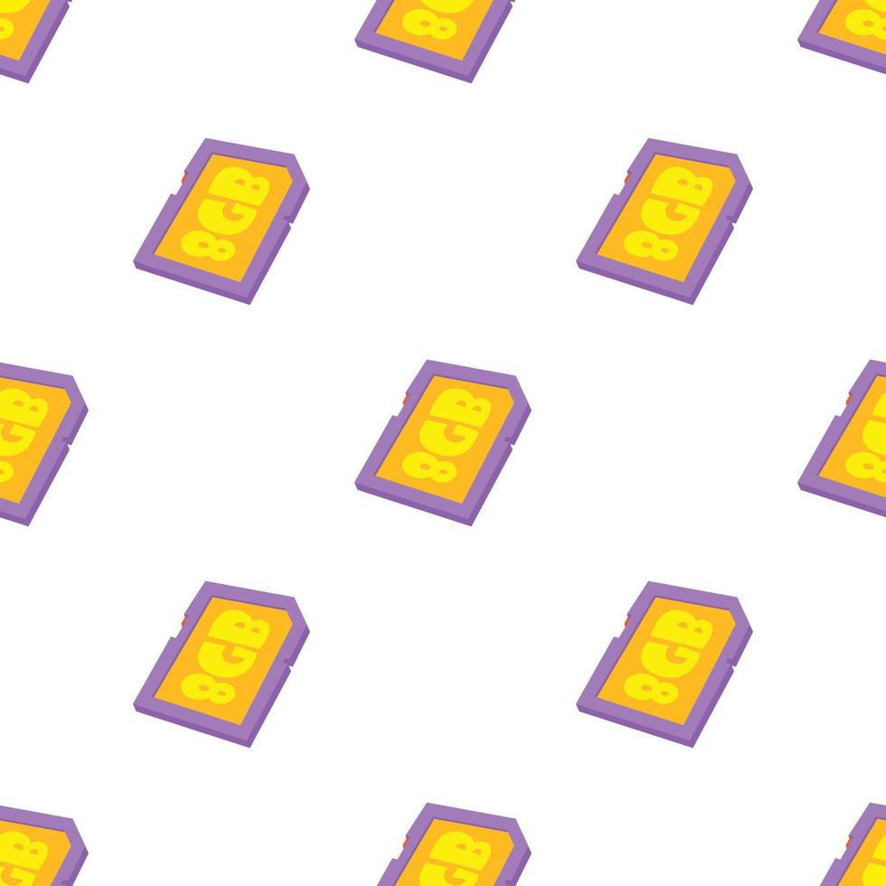 Memory card 8 gb pattern seamless vector