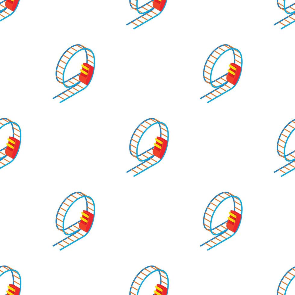 Swing roller coaster pattern seamless vector