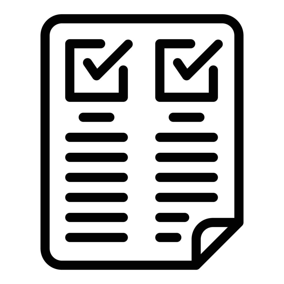 Approved user doc icon outline vector. New login vector