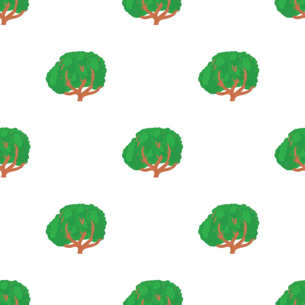 vector transparente de patrón de árbol verde grande