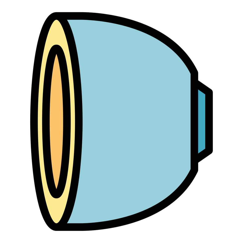 Coffee pod icon color outline vector