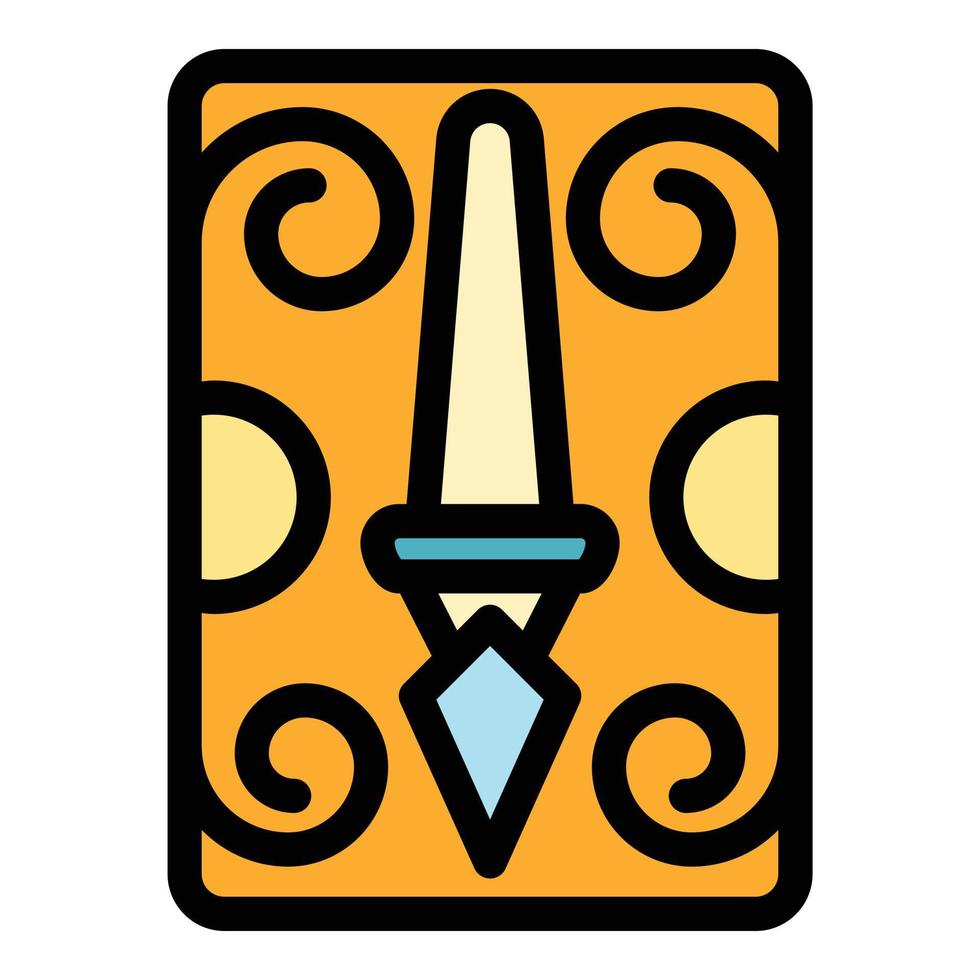 Fountain pen icon color outline vector