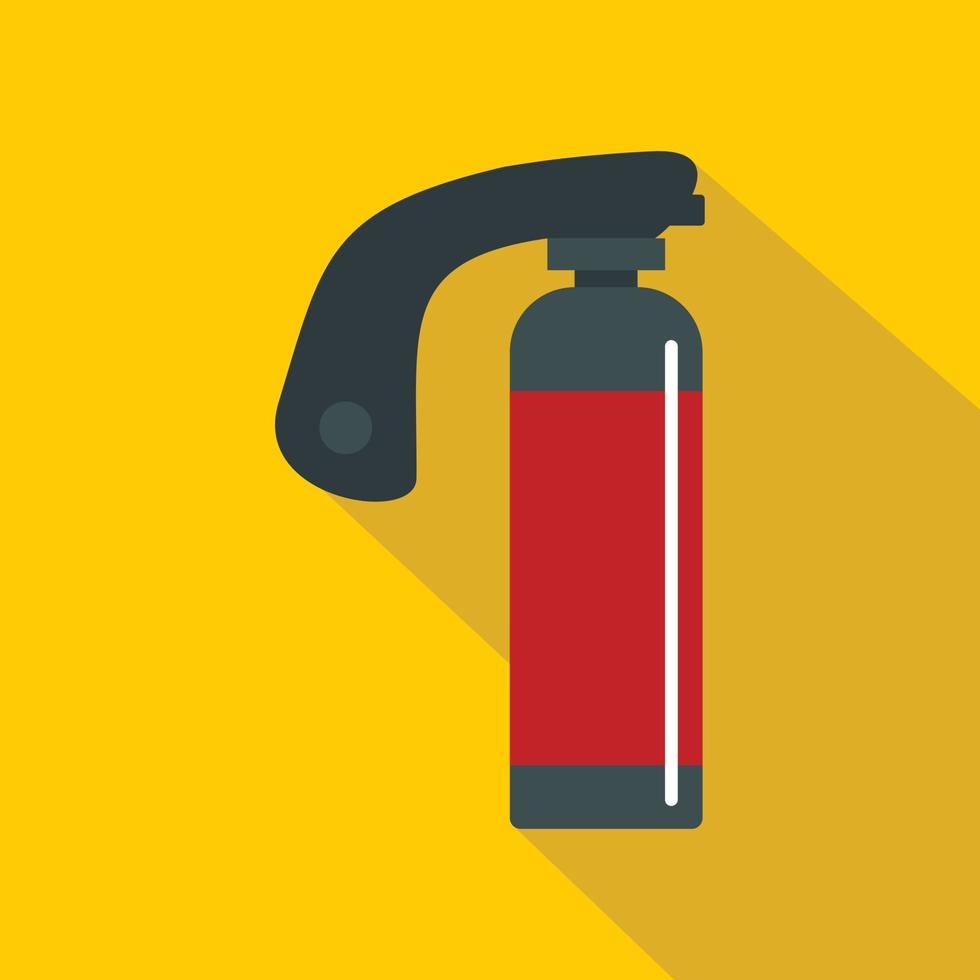 Gas cylinder icon, flat style vector