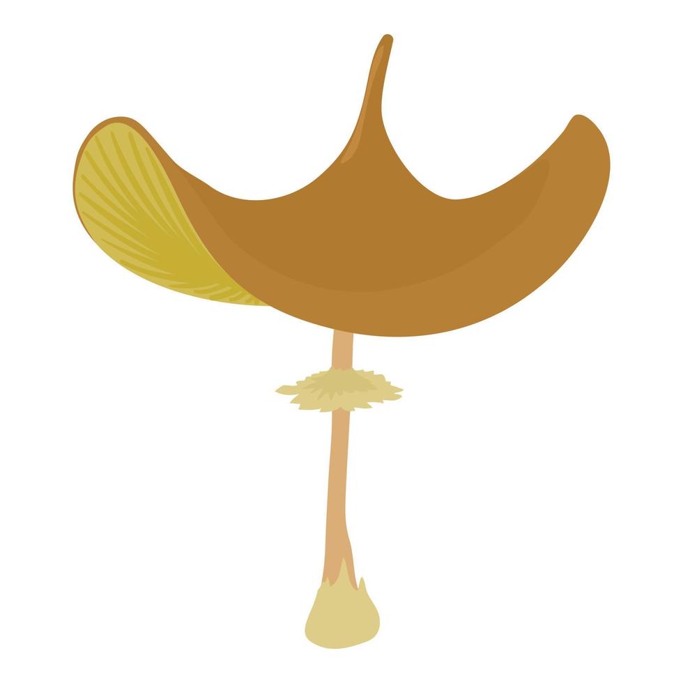 Mushroom icon, cartoon style vector