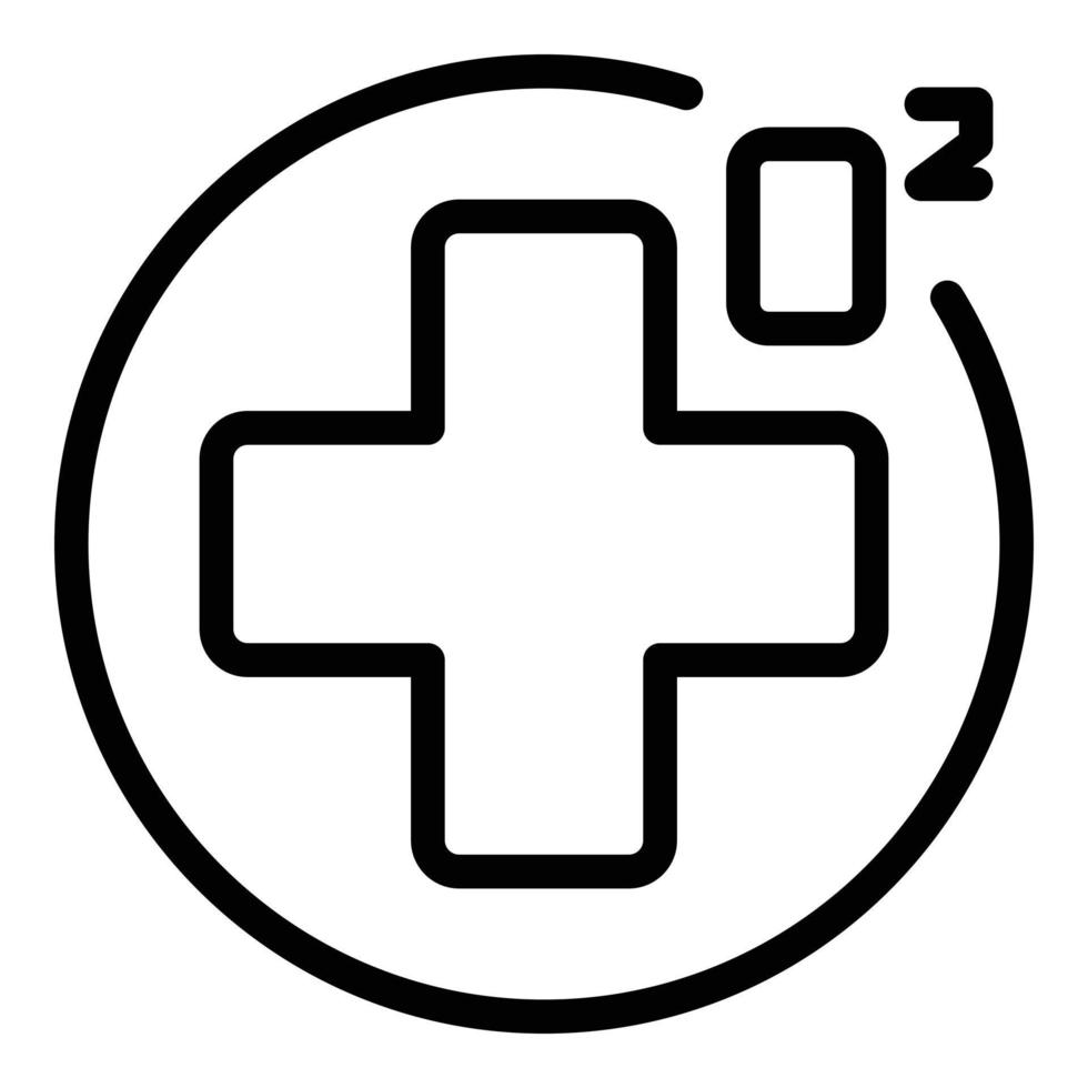 Medical oxygen icon outline vector. Portable therapy vector