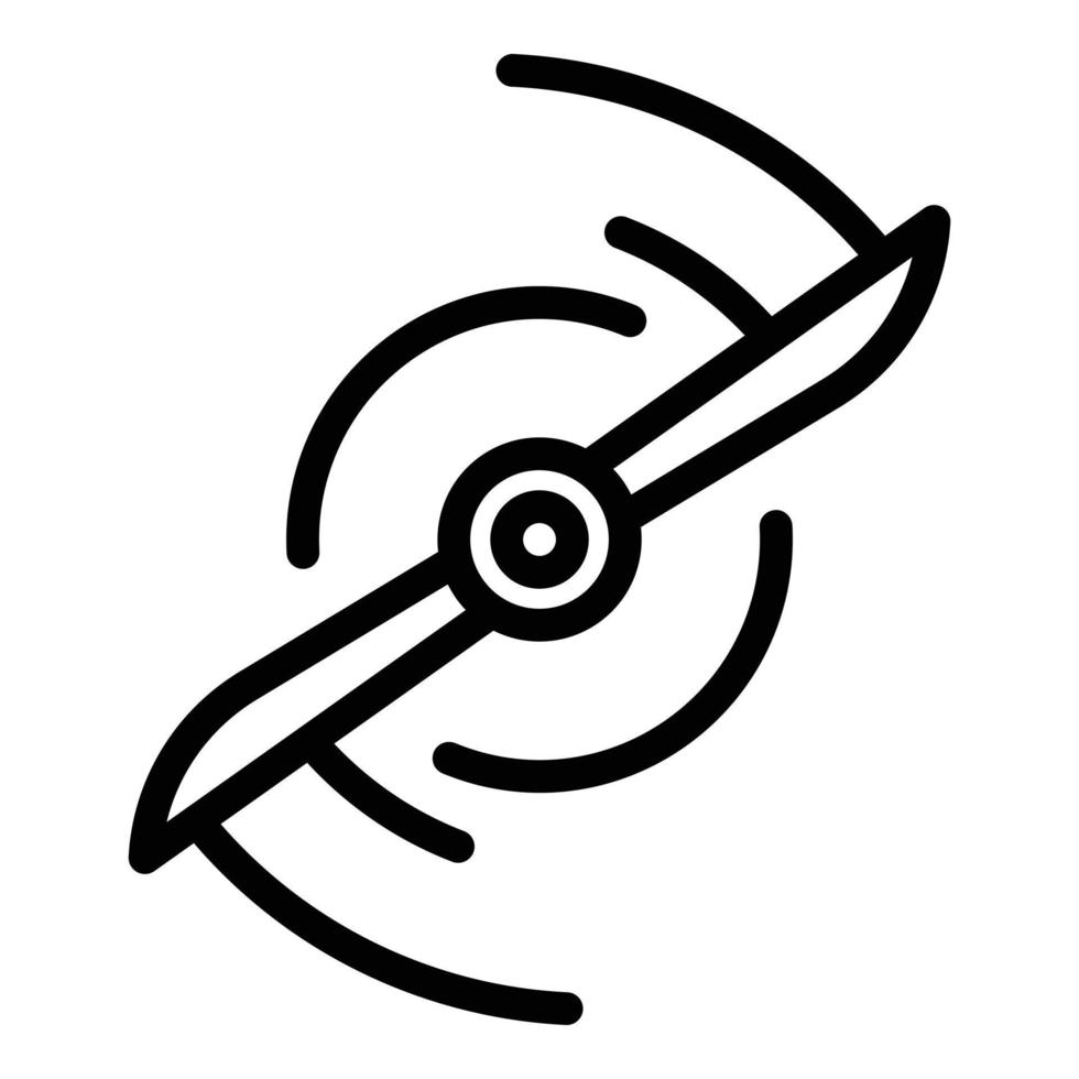 Drone propeller icon outline vector. Aerial camera 15042618 Vector Art