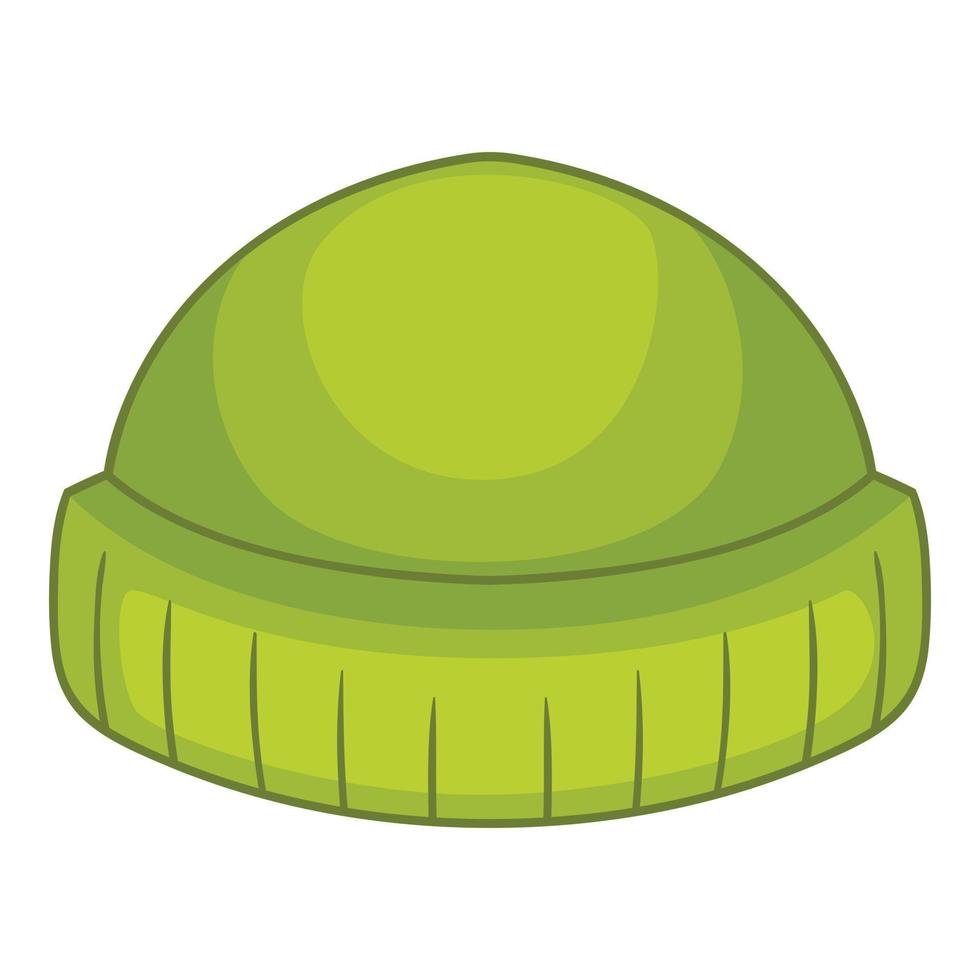 icono de gorro, estilo de dibujos animados vector