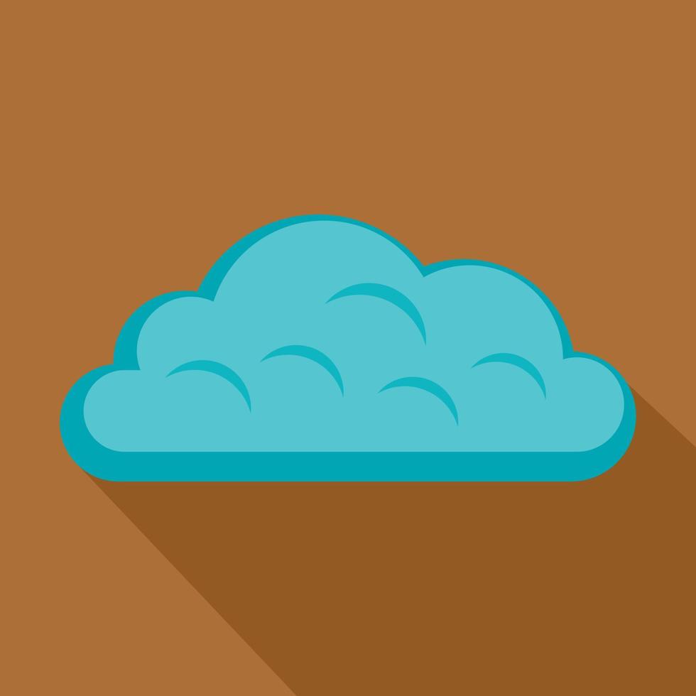 icono de nube de nieve, estilo plano vector