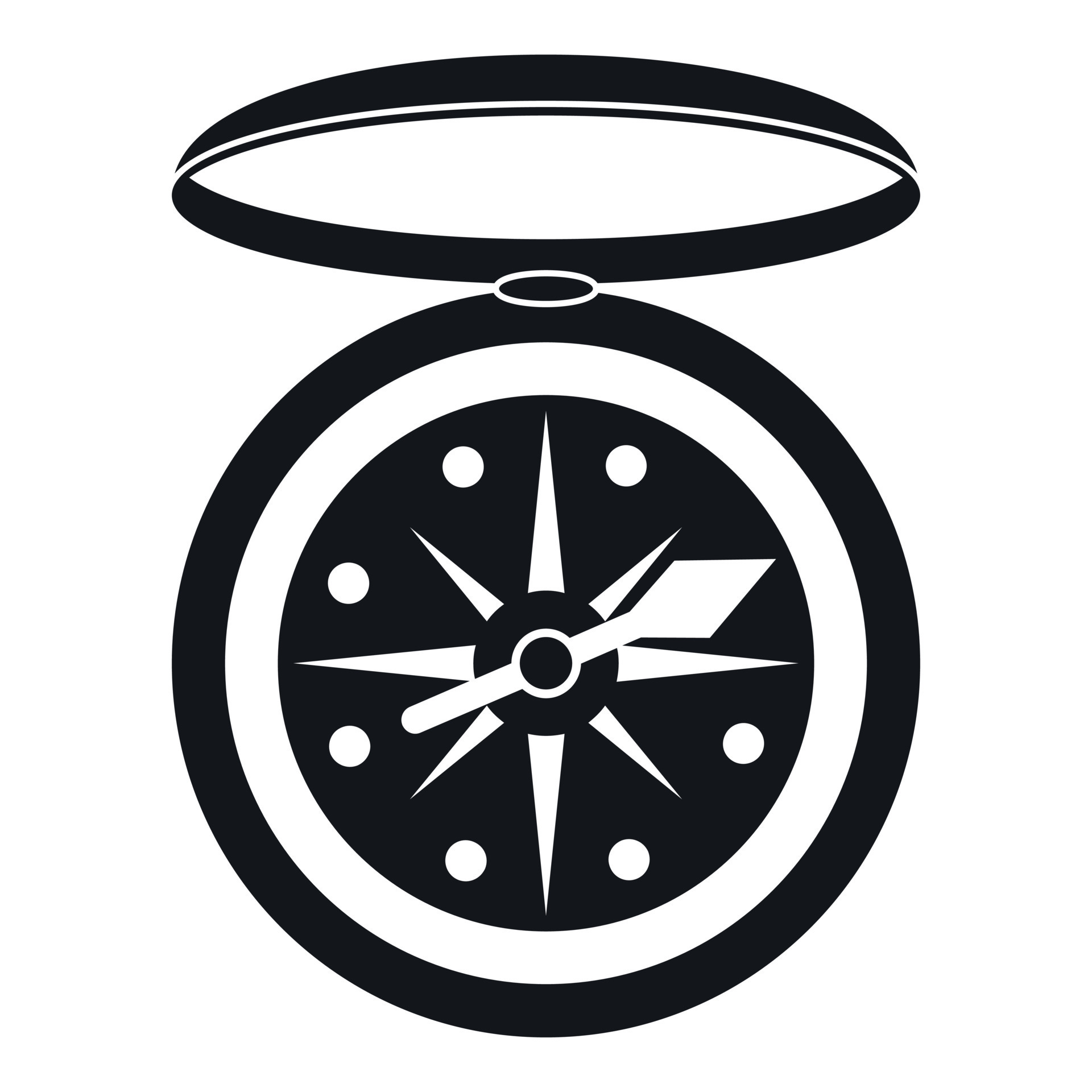 Compass icon, simple style 15042731 Vector Art at Vecteezy
