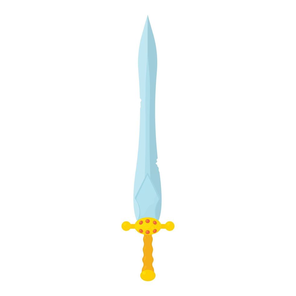 Short sword icon, cartoon style vector