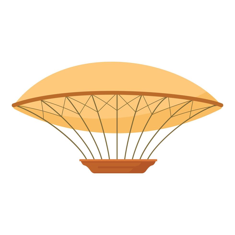 icono de dirigible, estilo de dibujos animados vector