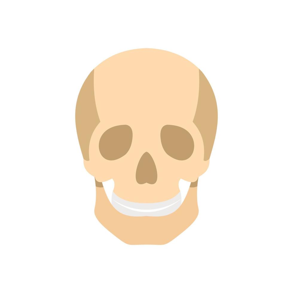 icono de calavera, estilo plano vector