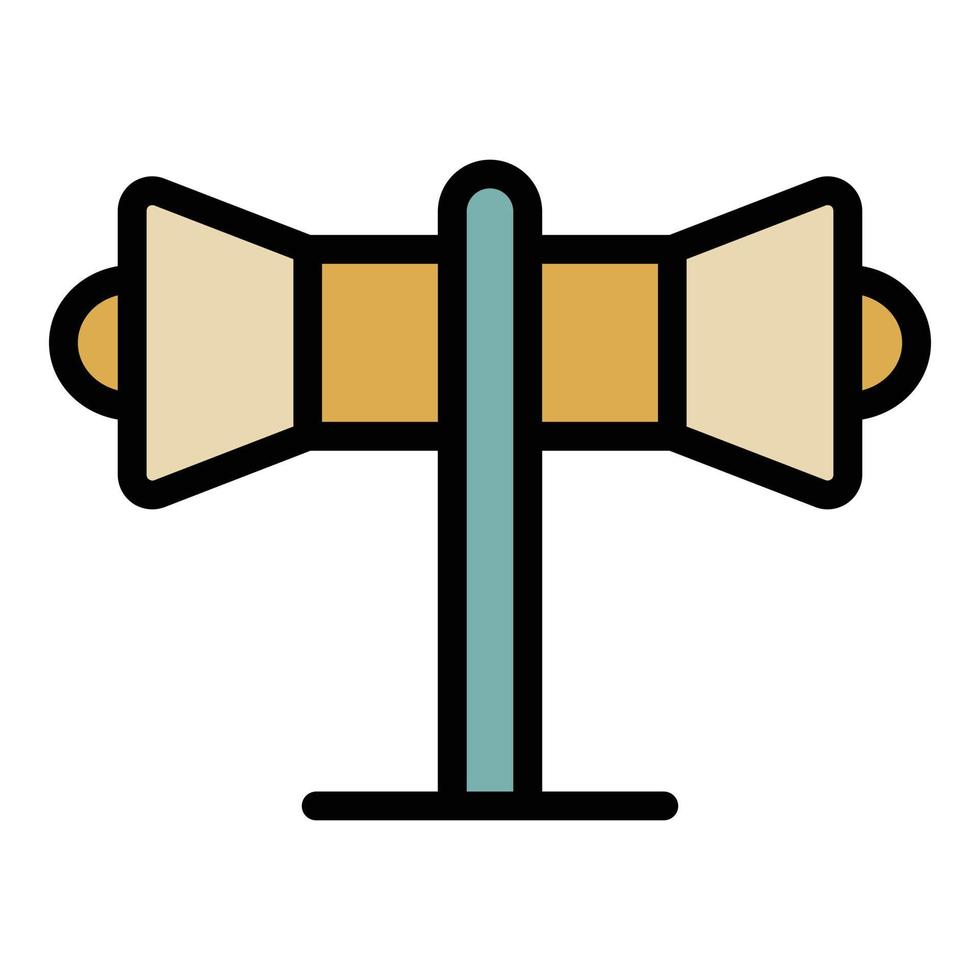 Megaphone remarketing icon color outline vector