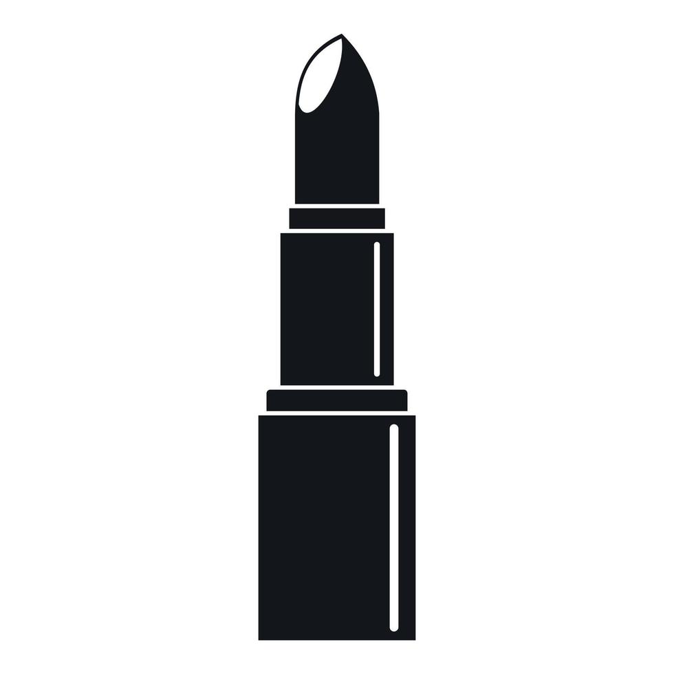 Lipstick icon, simple style vector