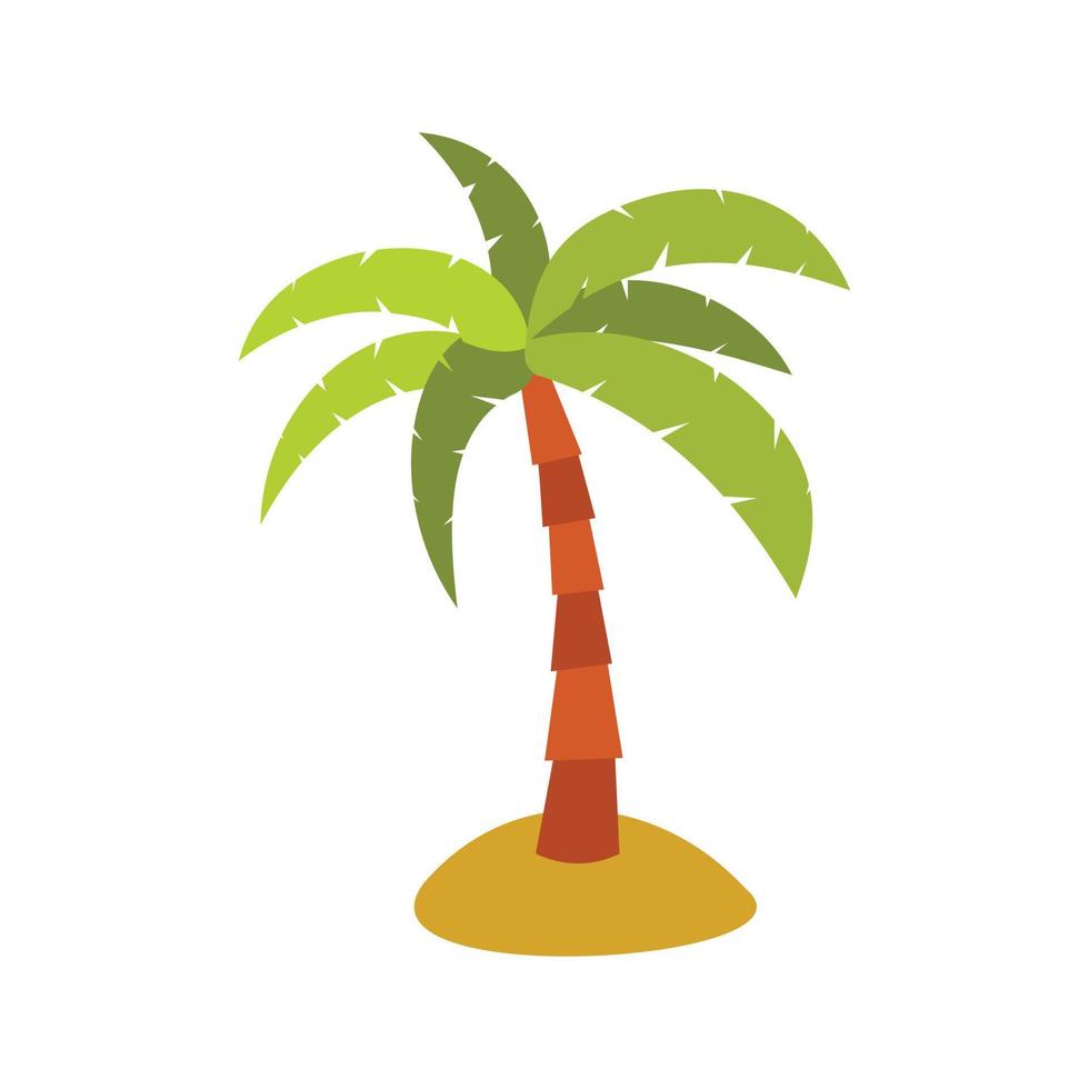 Palm icon, flat style vector